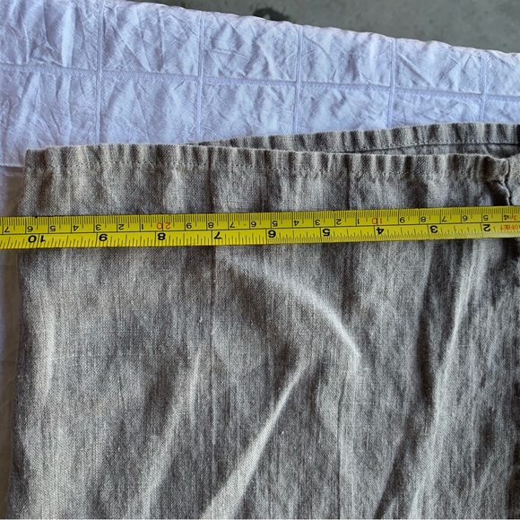 Flax Natural Sociable Flood Wide Leg Linen Pants Large - Picture 13 of 16